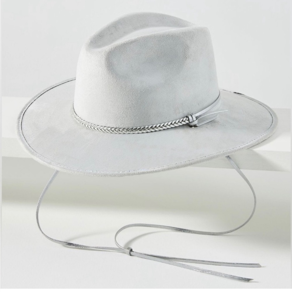 NWT ANTHROPOLOGIE ASN Metallic Braid-Trimmed Rancher Hat.